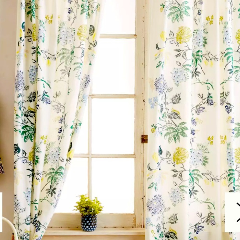Anthropologie Kalei Curtain Panels TWO